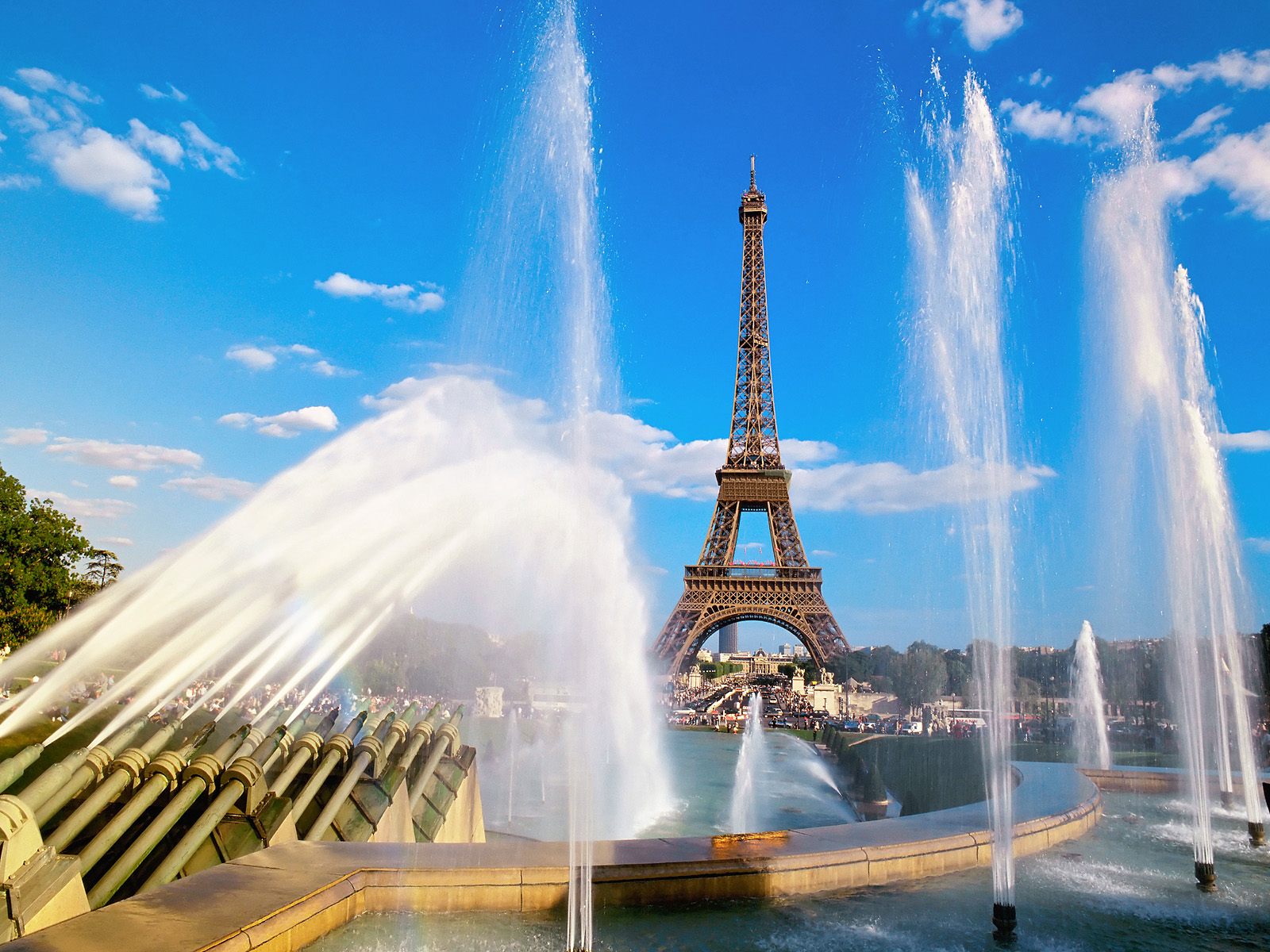 Eiffel Tower and Fountain, Paris, France